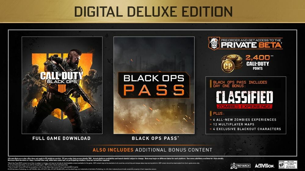Call of Duty: Black Ops 4 - Comparaison des Ã©ditions PC du ... - 
