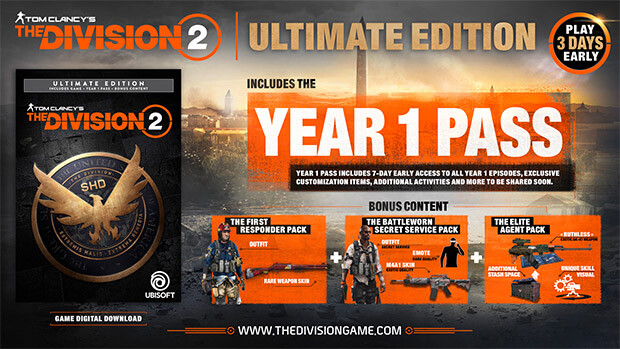 The Division 2 Ultimate Gold Standard Version Comparison Discussion Gamesplanet Com