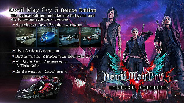 Devil May Cry 5 Deluxe + Vergil Steam Key for PC - Buy now