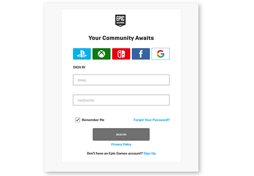 What is Epic Account sign-in? - Epic Accounts Support